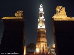Qutub Minar at Night