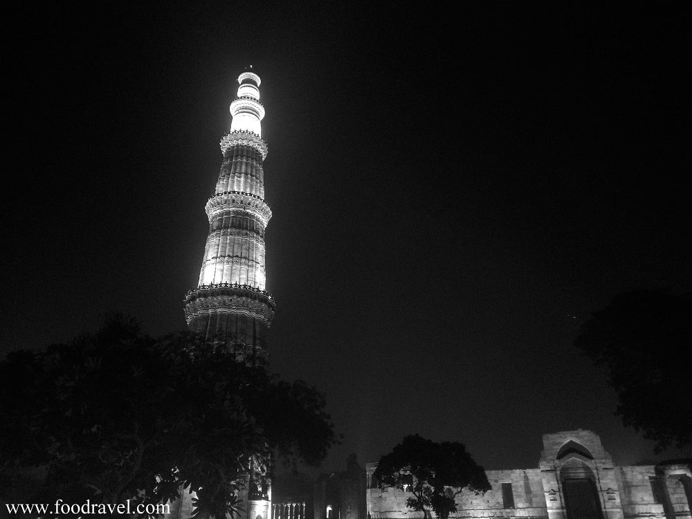 Qutub Minar at Night