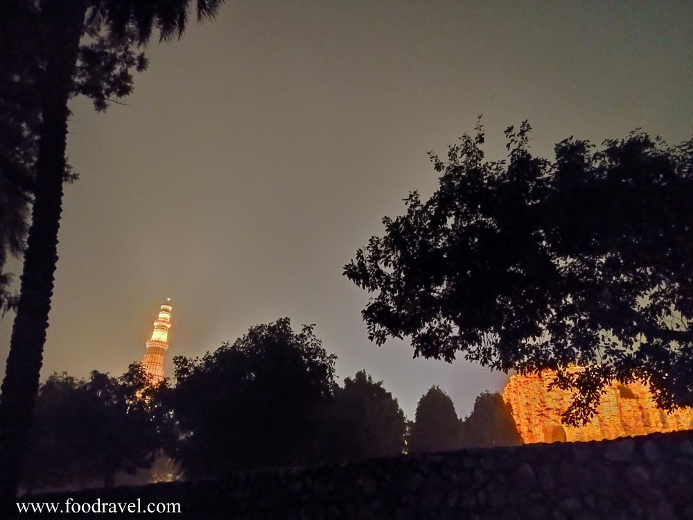 Qutub Minar at Night