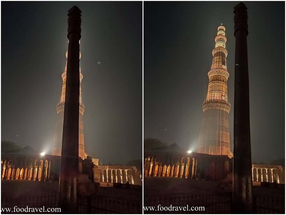 Qutub Minar at Night