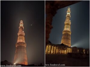 Qutub Minar at Night