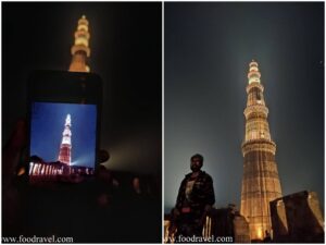 Qutub Minar at Night