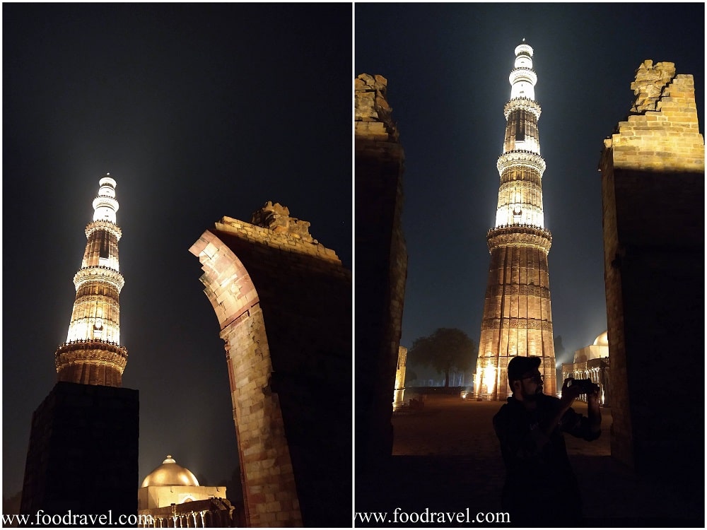 Qutub Minar at Night