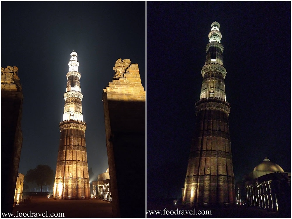 Qutub Minar at Night