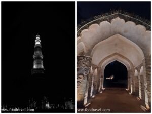 light show at qutub minar