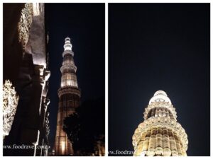 night walk at qutub minar
