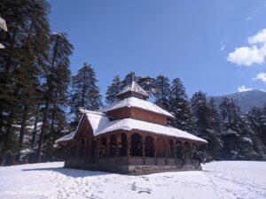 devta ground shangarh in snowfall