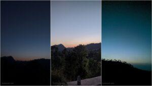 sunset at sarkidhar lake viewpoint