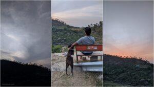 sunset at sarkidhar lake viewpoint