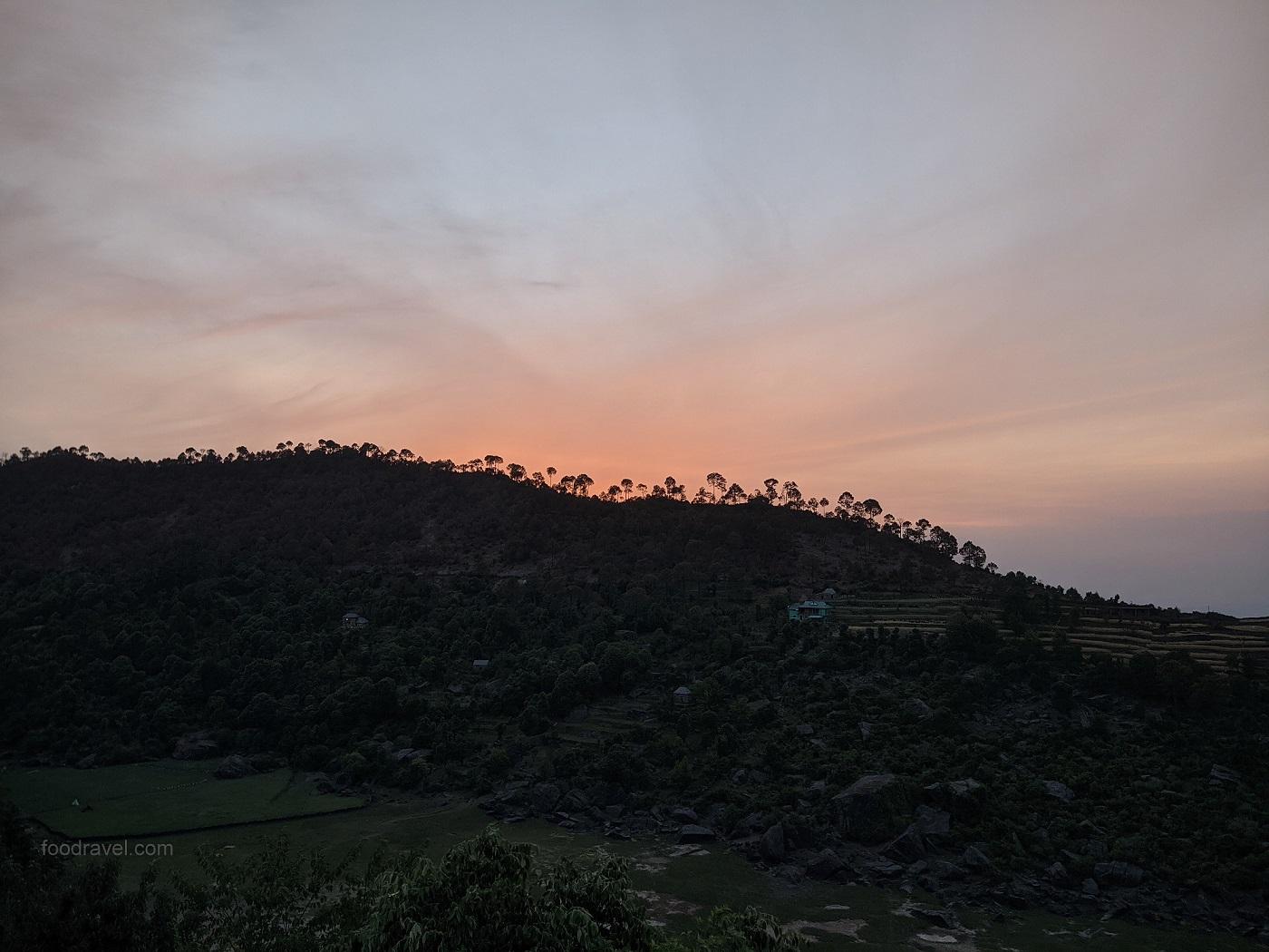 sunset point view at sarkidhar