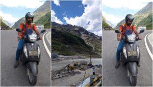 roadtrip on scooty to Kyelang
